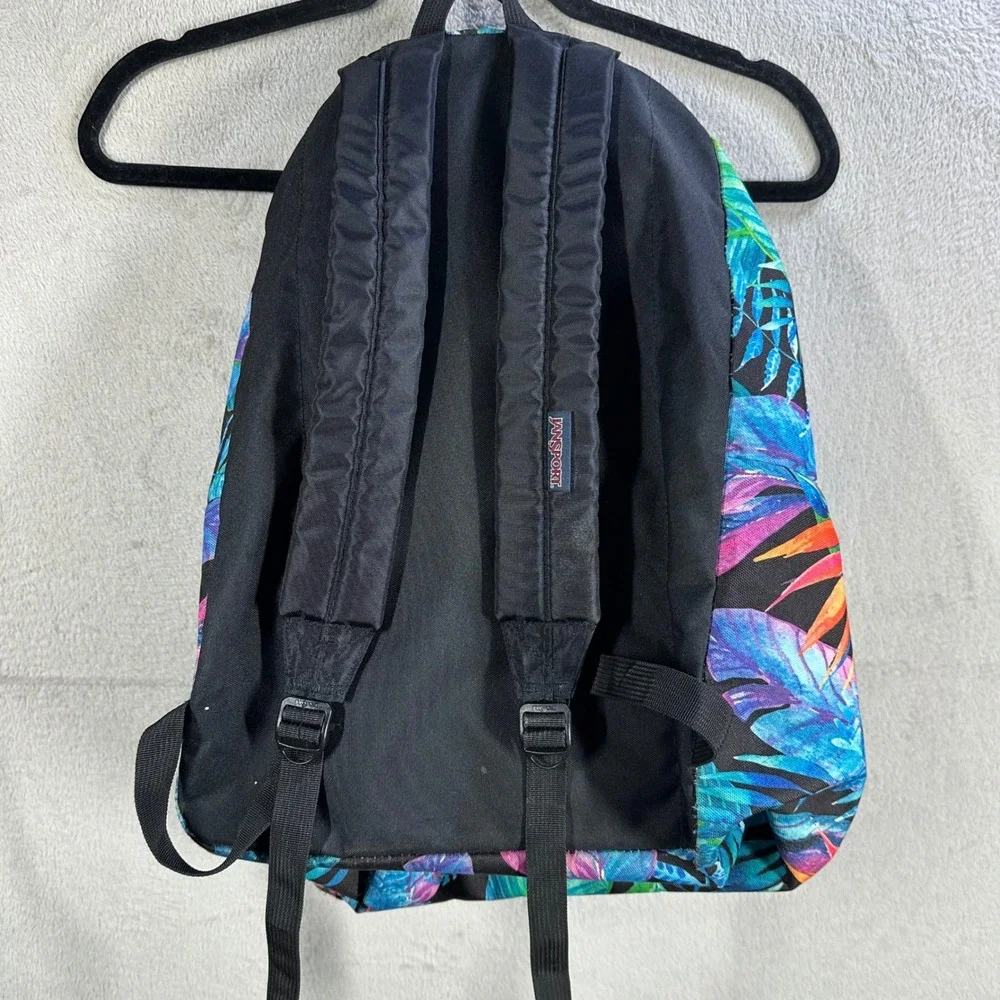 JanSport Superbreak Backpack Bookbag Vivid Paradise Tropical Print
